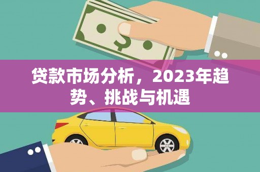 南湖贷款市场分析，2023年趋势、挑战与机遇
