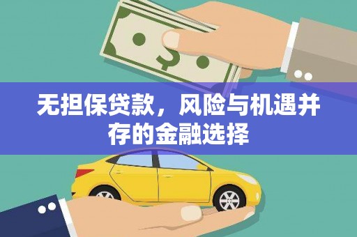 南湖无担保贷款，风险与机遇并存的金融选择