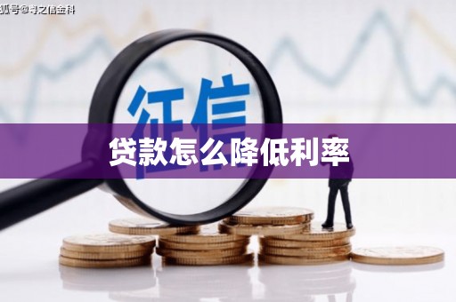 南湖贷款怎么降低利率