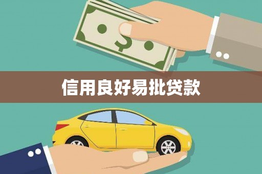 南湖信用良好易批贷款