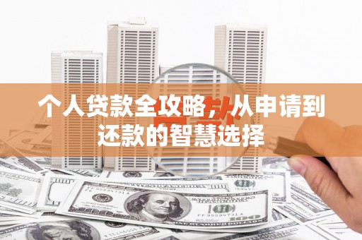 南湖个人贷款全攻略，从申请到还款的智慧选择