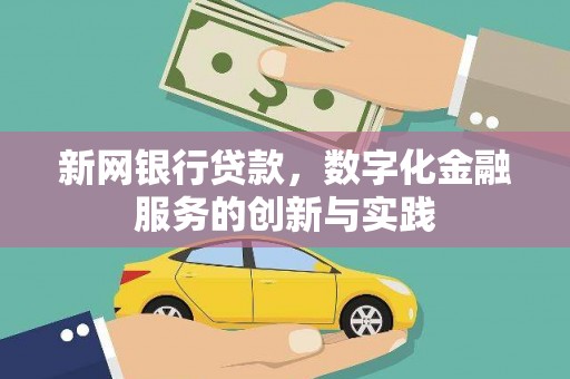 南湖新网银行贷款，数字化金融服务的创新与实践