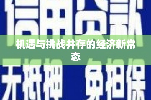 南湖机遇与挑战并存的经济新常态
