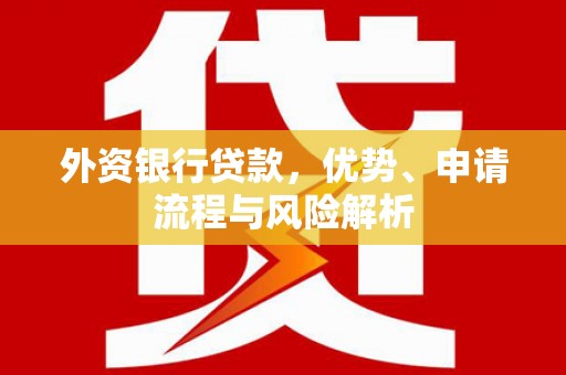 南湖外资银行贷款，优势、申请流程与风险解析