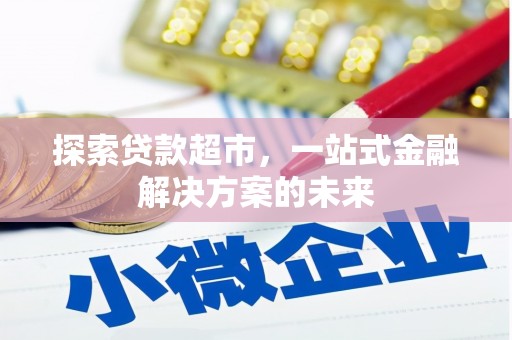 南湖探索贷款超市，一站式金融解决方案的未来