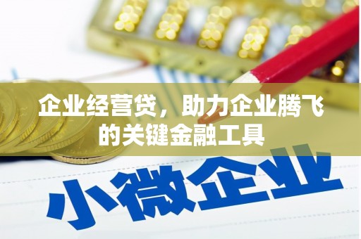 南湖企业经营贷，助力企业腾飞的关键金融工具