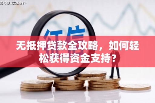 南湖无抵押贷款全攻略，如何轻松获得资金支持？
