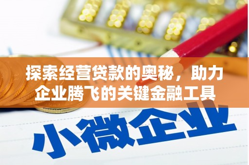 南湖探索经营贷款的奥秘，助力企业腾飞的关键金融工具