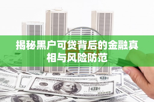 南湖揭秘黑户可贷背后的金融真相与风险防范