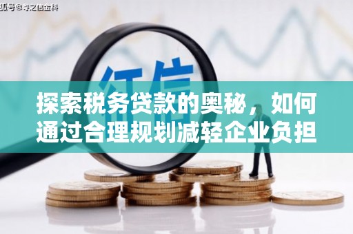 南湖探索税务贷款的奥秘，如何通过合理规划减轻企业负担