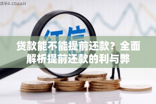 南湖贷款能不能提前还款？全面解析提前还款的利与弊