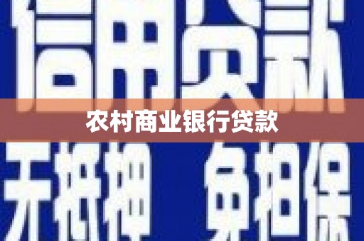 南湖农村商业银行贷款