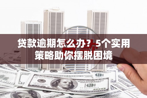 南湖贷款逾期怎么办？5个实用策略助你摆脱困境