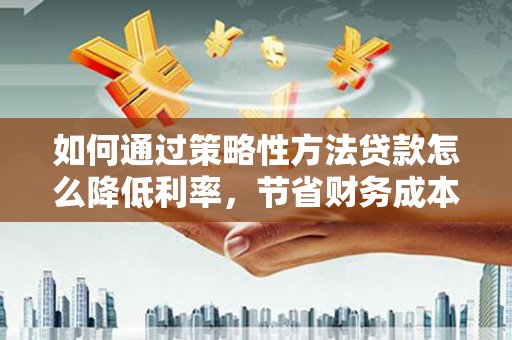 南湖如何通过策略性方法贷款怎么降低利率，节省财务成本