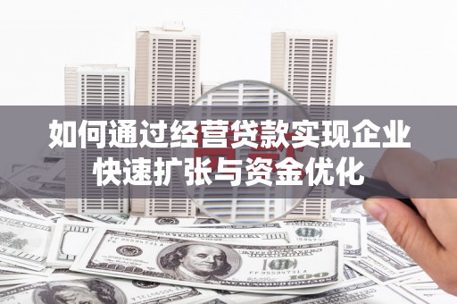 南湖如何通过经营贷款实现企业快速扩张与资金优化
