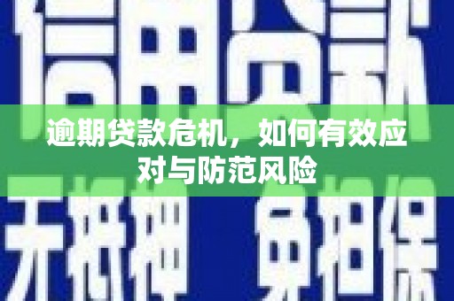南湖逾期贷款危机，如何有效应对与防范风险