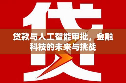 南湖贷款与人工智能审批，金融科技的未来与挑战
