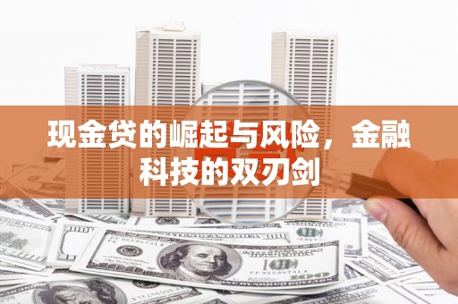 南湖现金贷的崛起与风险，金融科技的双刃剑