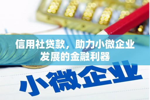 南湖信用社贷款，助力小微企业发展的金融利器