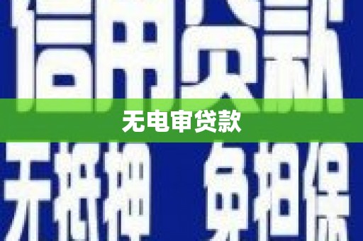 南湖无电审贷款