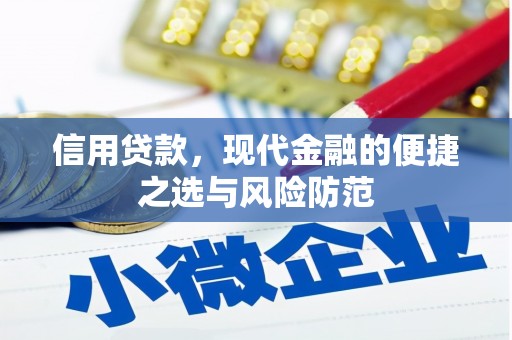 南湖信用贷款，现代金融的便捷之选与风险防范
