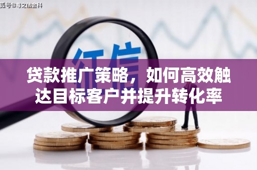 南湖贷款推广策略，如何高效触达目标客户并提升转化率