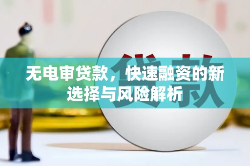 南湖无电审贷款，快速融资的新选择与风险解析