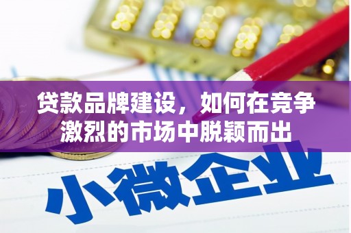 南湖贷款品牌建设，如何在竞争激烈的市场中脱颖而出