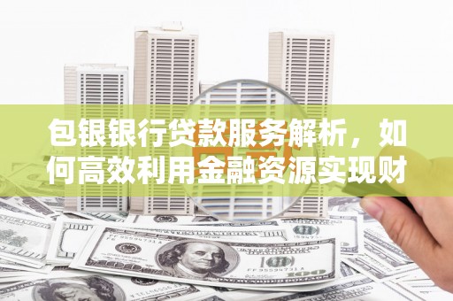 南湖包银银行贷款服务解析，如何高效利用金融资源实现财富增长