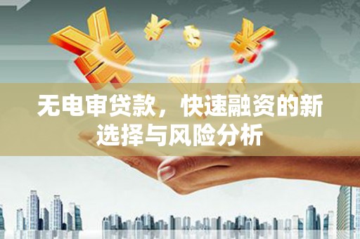 南湖无电审贷款，快速融资的新选择与风险分析