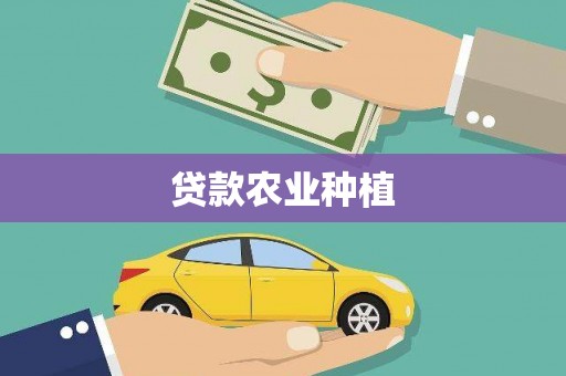 南湖贷款农业种植