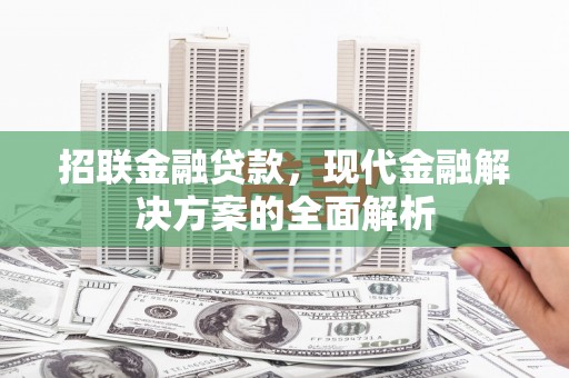 南湖招联金融贷款，现代金融解决方案的全面解析