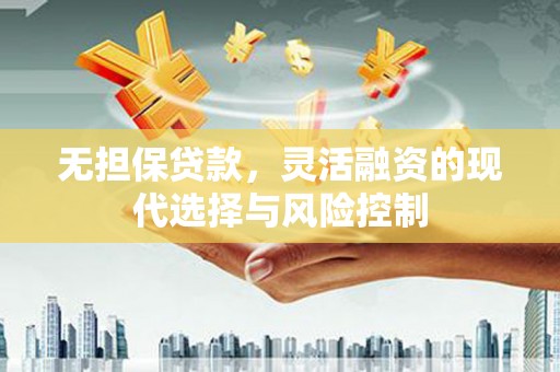南湖无担保贷款，灵活融资的现代选择与风险控制