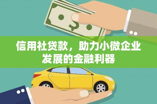南湖信用社贷款，助力小微企业发展的金融利器