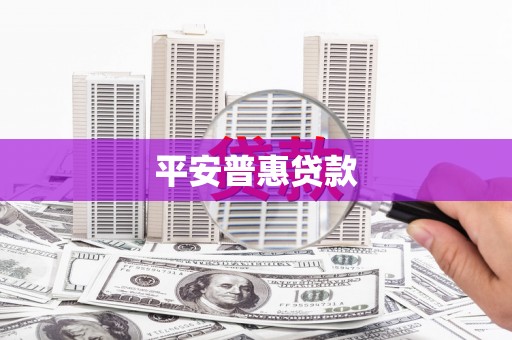 南湖平安普惠贷款