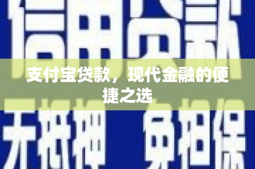 南湖支付宝贷款，现代金融的便捷之选