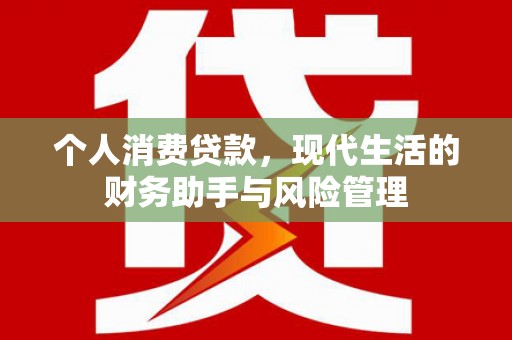 南湖个人消费贷款，现代生活的财务助手与风险管理