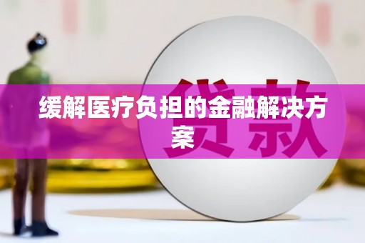 南湖缓解医疗负担的金融解决方案