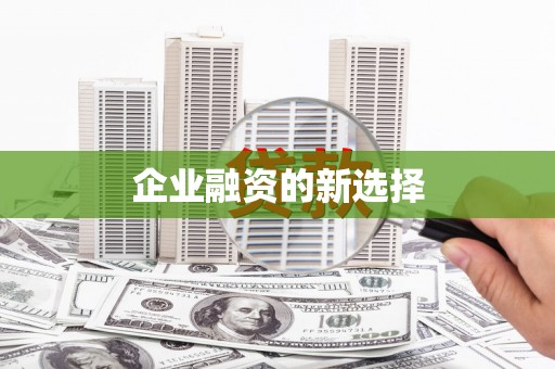 南湖企业融资的新选择