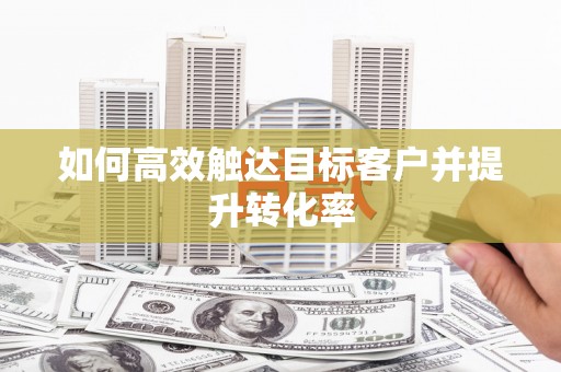 南湖如何高效触达目标客户并提升转化率