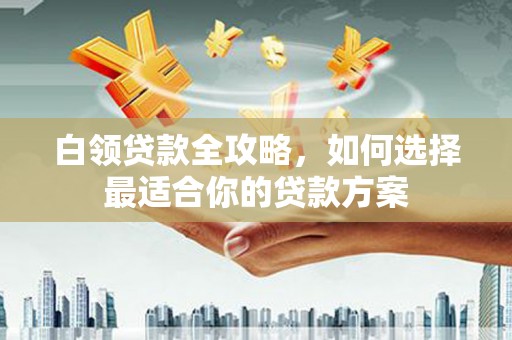 南湖白领贷款全攻略，如何选择最适合你的贷款方案