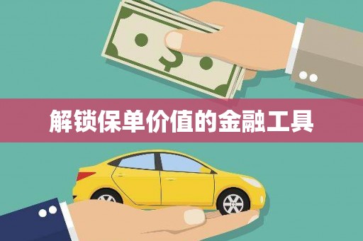 南湖解锁保单价值的金融工具