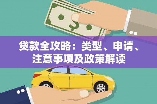 南湖贷款全攻略：类型、申请、注意事项及政策解读