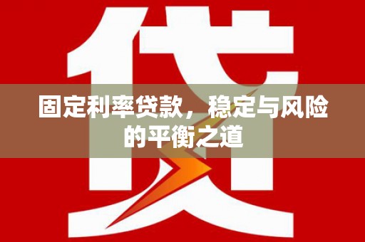 南湖固定利率贷款，稳定与风险的平衡之道